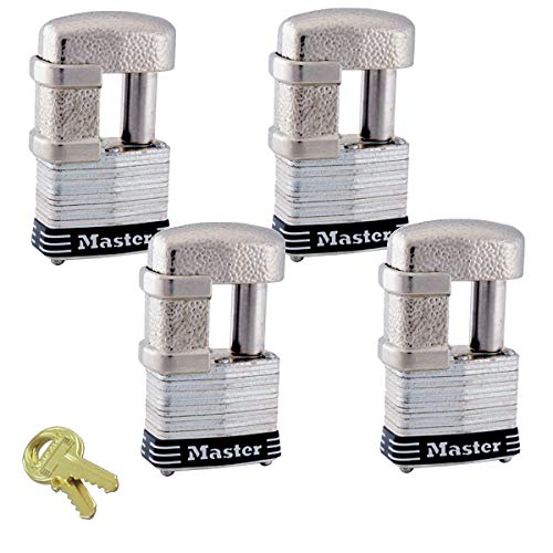 Master Lock - (4) Keyed Alike Trailer & Multi Purpose Padlocks, 37KA-4 - Image 1