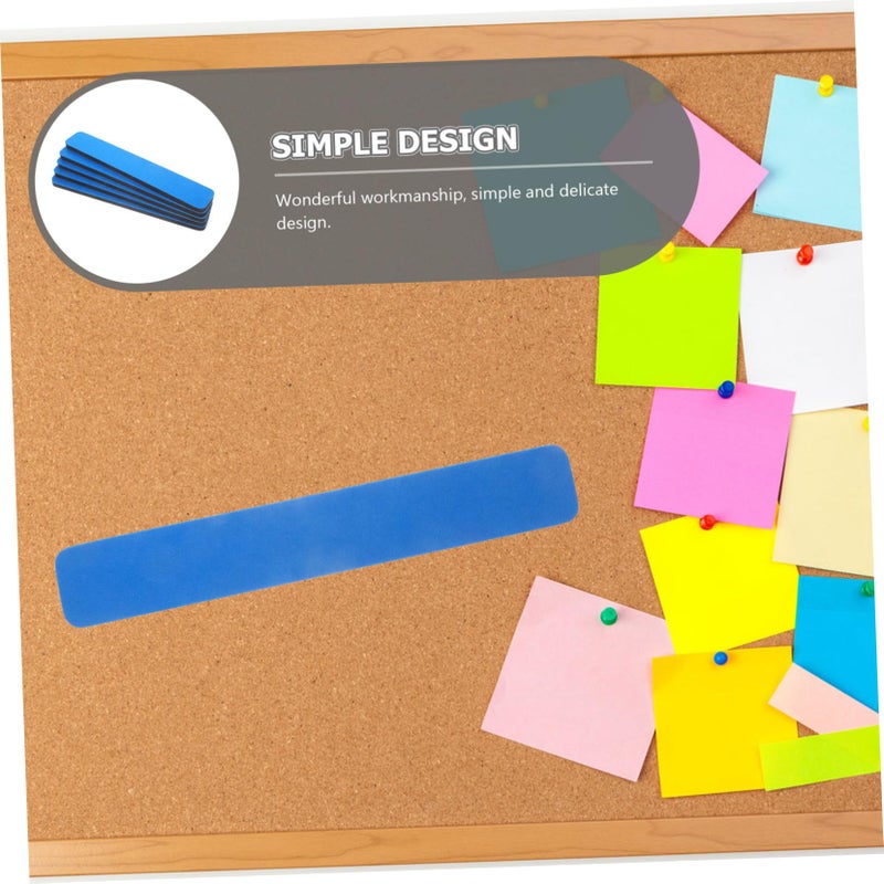 Sky Blue Self Adhesive Felt Strips for Memo Notice Bulletin Board Easy Install Classroom Office Use 5 Pieces - Image 4