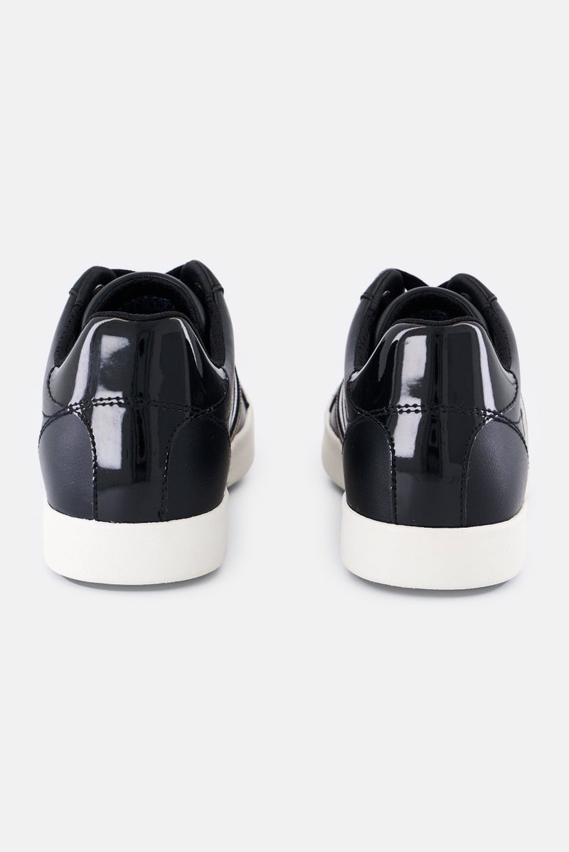 GEOX Women Lace Up Casual Shoes, Black - Image 3