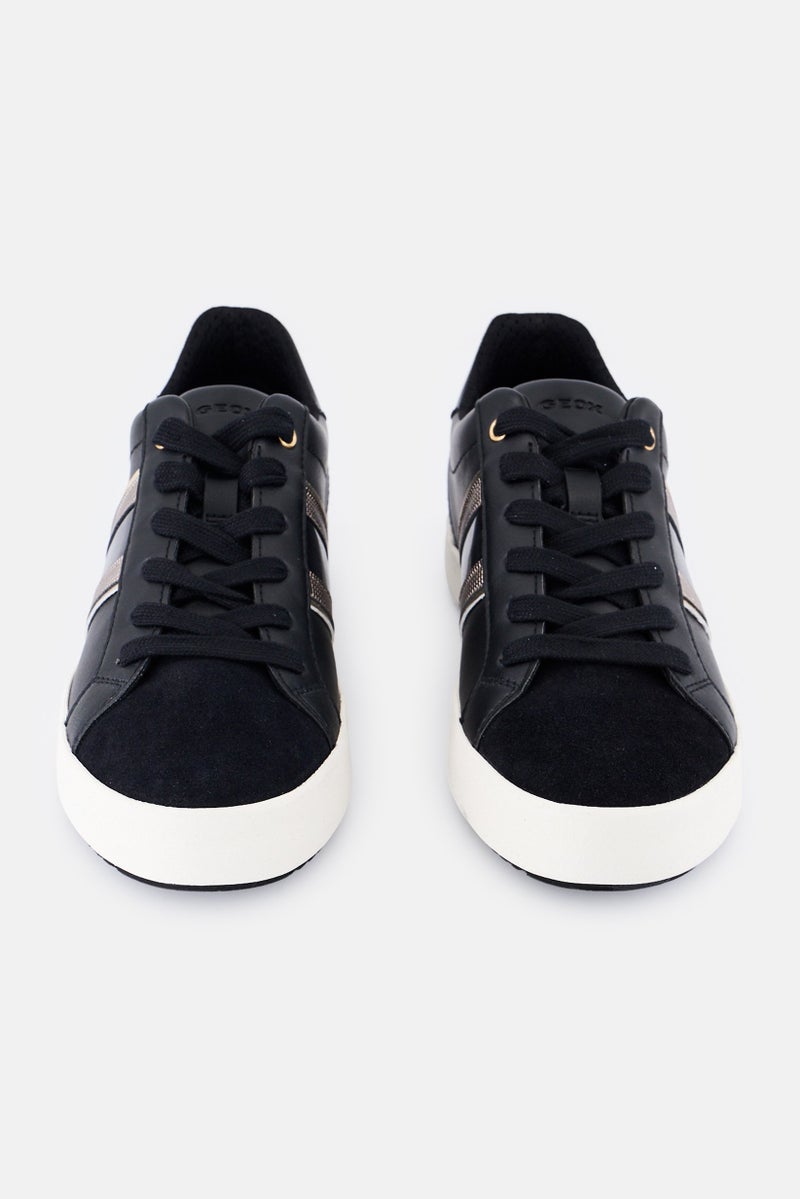 GEOX Women Lace Up Casual Shoes, Black - Image 4