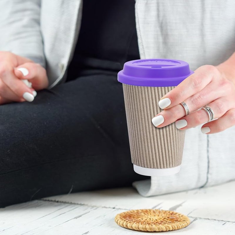 6Pcs Silicone Mug Covers Leakproof Flexible Food Grade Easy Clean Multi Color - Image 5