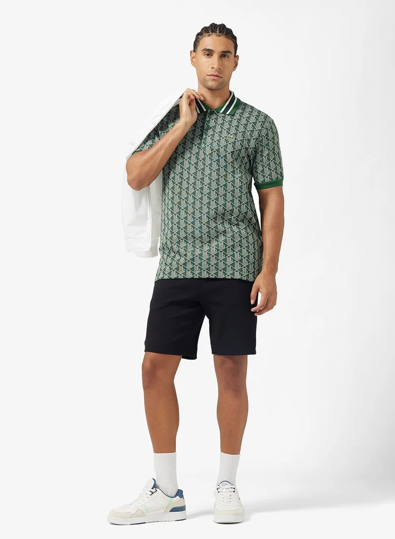 LACOSTE  Monogram Jacquard Polo for Men | Best Price UAE