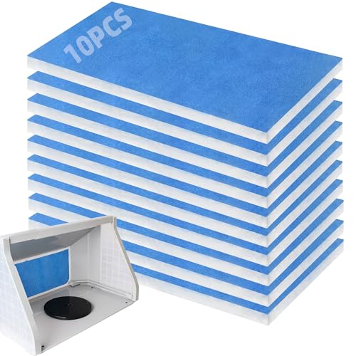 U0U 10 Pieces Paint Booth Filters,Portable Spray Booth Filter, Paint Booth Exhaust Filters for Replace Airbrush Spray Booths Paint Booth - Image 1
