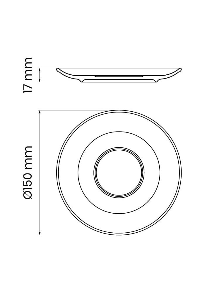 Tramontina Paola HS Tea Saucer - Pires Porcelain - Image 3