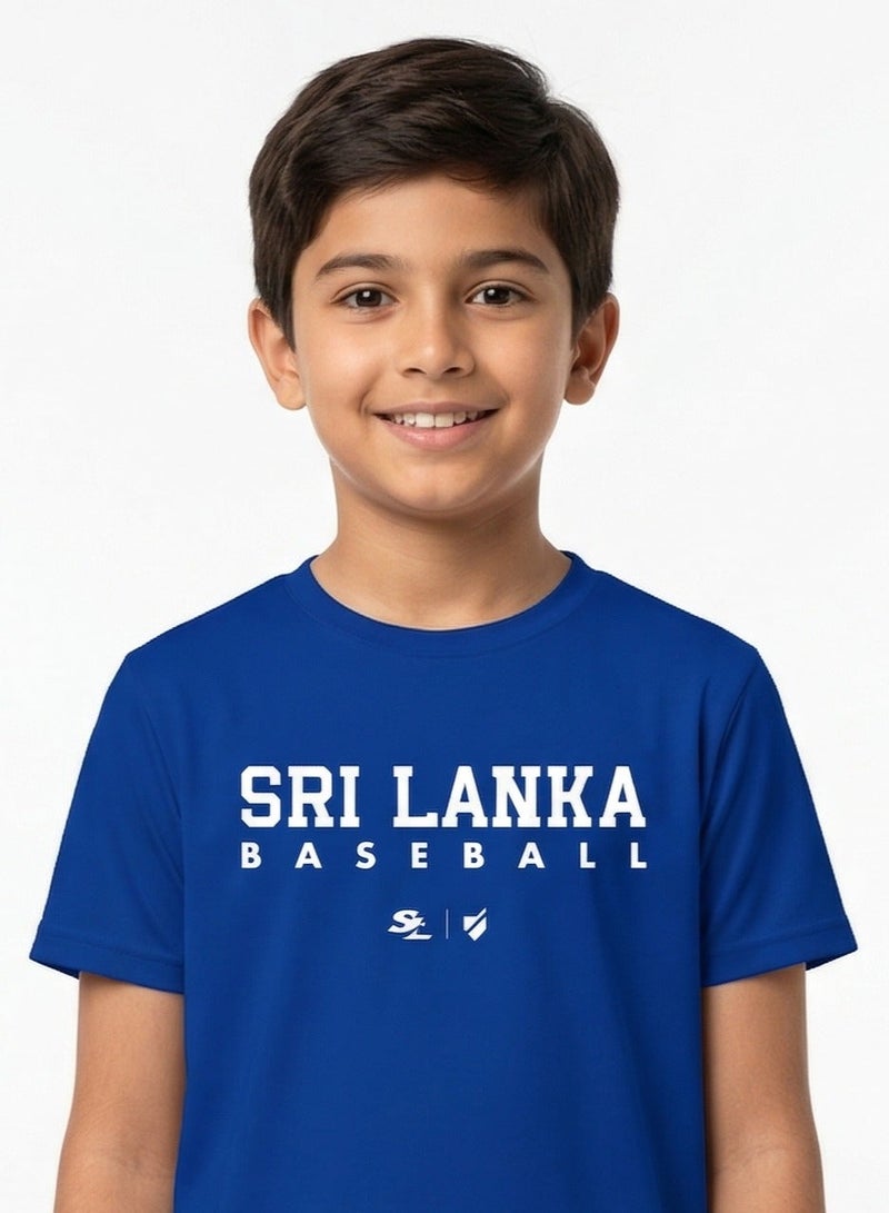 Baseball United Sri Lanka Baseball National Team Kids' Lifestyle T-shirt - Image 2