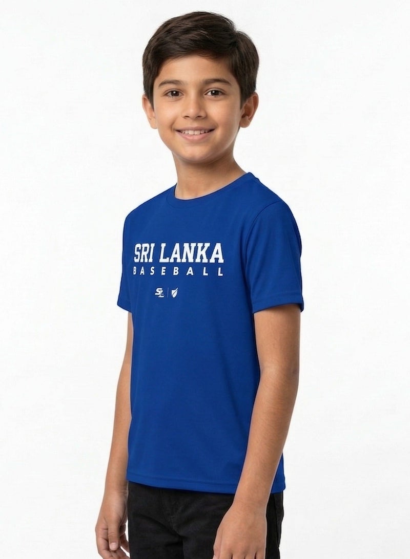 Baseball United Sri Lanka Baseball National Team Kids' Lifestyle T-shirt - Image 1