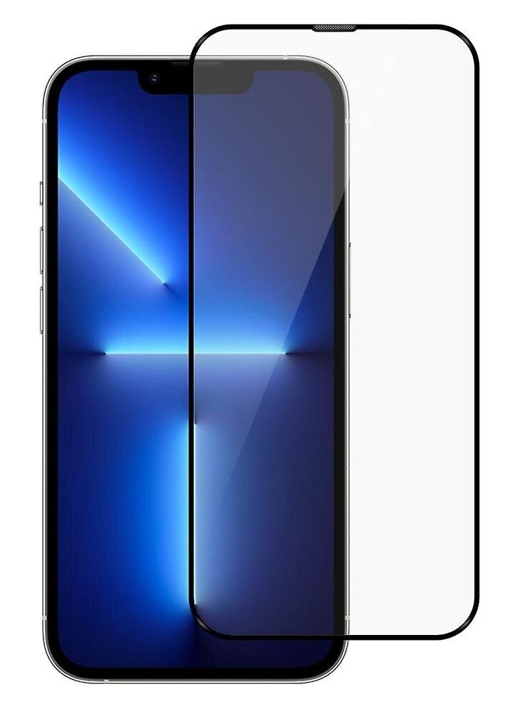 TWEGGON iPhone 14 Plus 6.7" Screen Protector High Quality Tempered Glass Screen Protector for iPhone 14 Plus 6.7" Black/Clear  - Image 1