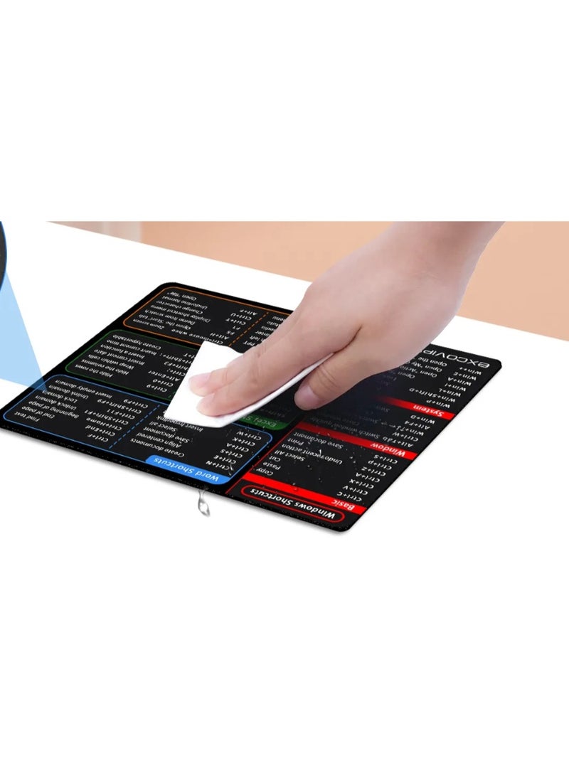 excovip Shortcuts Mouse Pad for Windows Office/Word/Excel/Power Point. Non-Slip Rubber Base for Home Computer/Laptop - Image 4