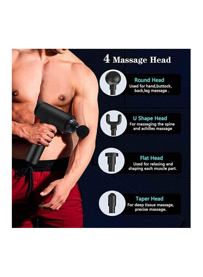 Massage Gun Fascial Gun Muscle Massager Deep Tissue Percussion Massager Body Relax Pain Relief Electric Therapy Gun for Fitness Relaxer - Image 2