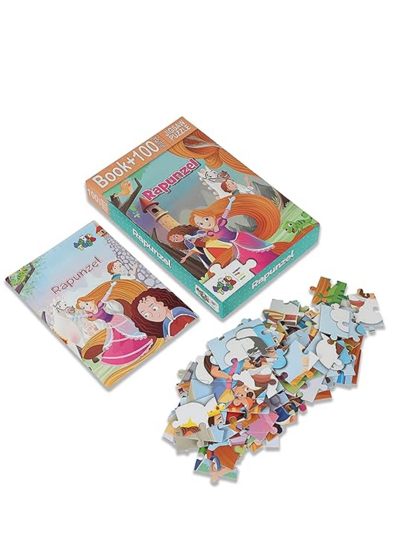 ADVIT TOYS - Advit Toys - Rapunzel Jigsaw Puzzle (48 Piece + Educational Fun Fact Book Inside) - Image 1