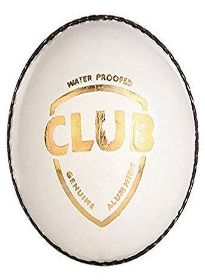 Ankaro Club White Leather Cricket Ball (Pack of 1)… - Image 2
