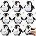 Hollowfly 10 Pcs Penguin Stress Balls Emotional Relief Squeeze Stretchy Fidget Inspirational Animal Stress Balls Funny Penguin Plush Toy for Student Coworker Employee Teacher Social Worker - Image 2