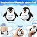 Hollowfly 10 Pcs Penguin Stress Balls Emotional Relief Squeeze Stretchy Fidget Inspirational Animal Stress Balls Funny Penguin Plush Toy for Student Coworker Employee Teacher Social Worker - Image 4