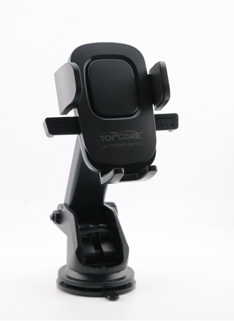 Topcore Folding Desktop Phone Stand Black, iPhone, iPads, Samsung, iphone15 Series, iPhone14 Series  - Image 1