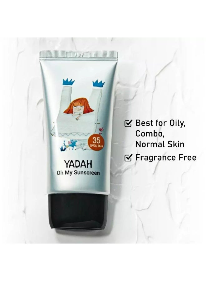 YADAH Oh My Sunscreen SPF35 PA++ (50ml) - Image 5
