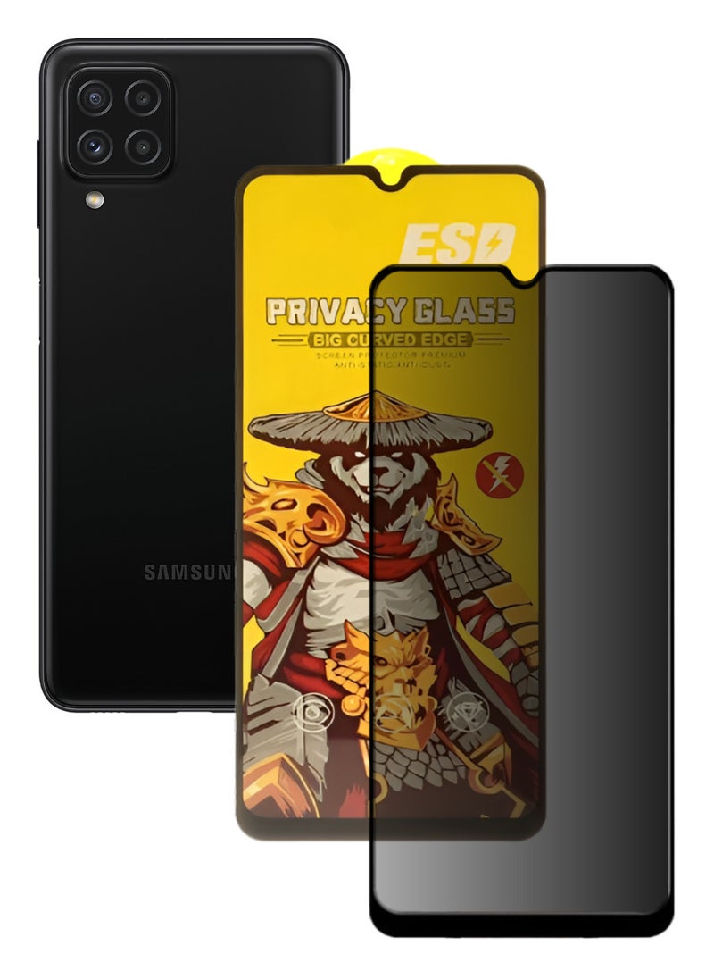 ESD Tempered Dustproof Privacy Glass Screen Protector Compatible For Samsung Galaxy A22 4G - Image 1