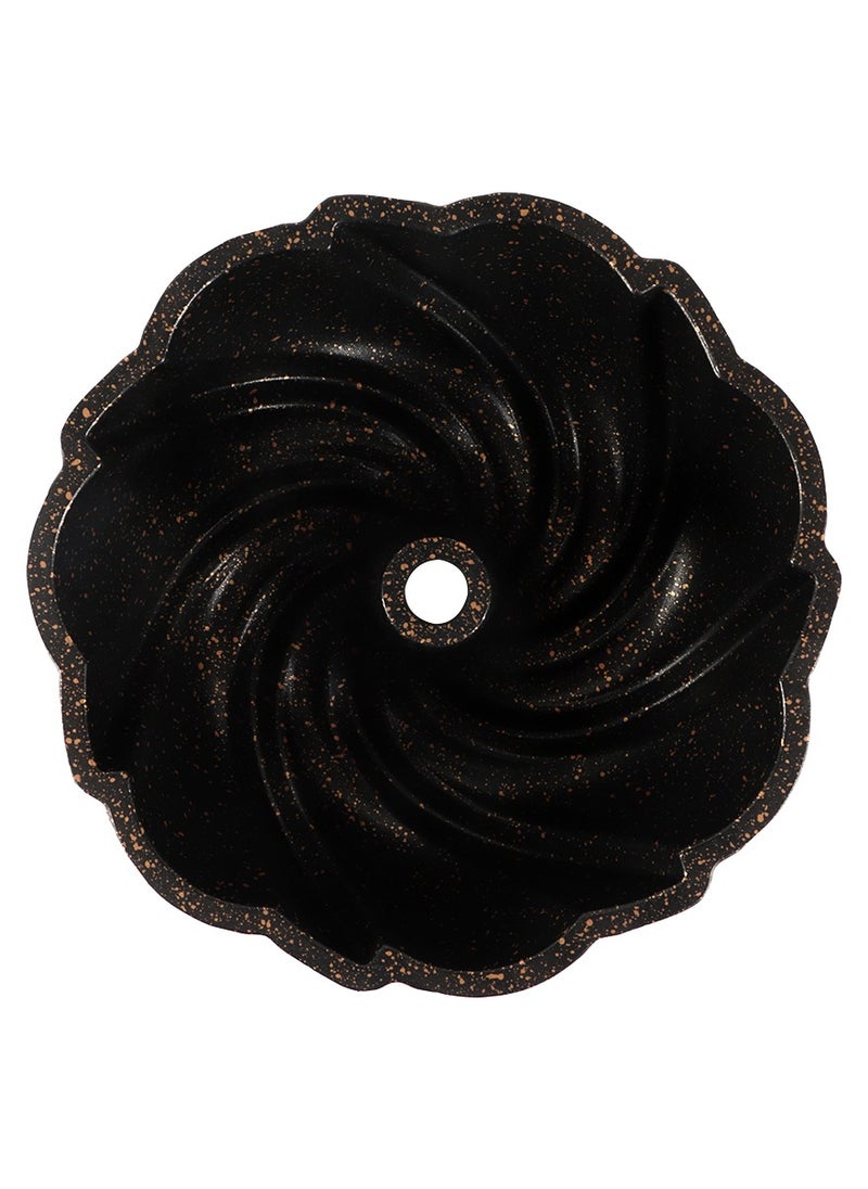 Serenk Pinwheel Non-stick Cake Pan, Round 24cm, Die-Cast Aluminum Granite Coated with Elegant Pattern, Cake Mould for Professional Baking, Serenk Fun Cooking Series  - Image 3