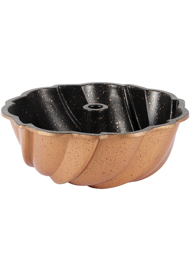 Serenk Pinwheel Non-stick Cake Pan, Round 24cm, Die-Cast Aluminum Granite Coated with Elegant Pattern, Cake Mould for Professional Baking, Serenk Fun Cooking Series  - Image 2