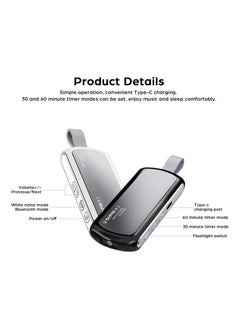 Y&D Pillow Speaker Bone Conduction Stereo, Mini Portable Bluetooth Wireless Sleep Headphones, Insomnia White Noise Machine for Side Sleepers, Black  - Image 4