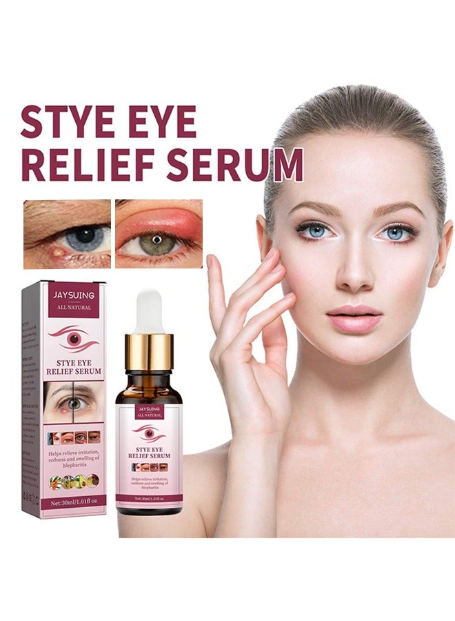 Jaysuing Stye Eye Relief Serum 30ml, Stye Eye Treatment, Eye Stye Remover, Chalazion Remover, Stye Eye Relief Serum for Styes Chalazion and Blepharitis Treatment, Eye Care, Mild Lash and Eye Cleanser - Image 1