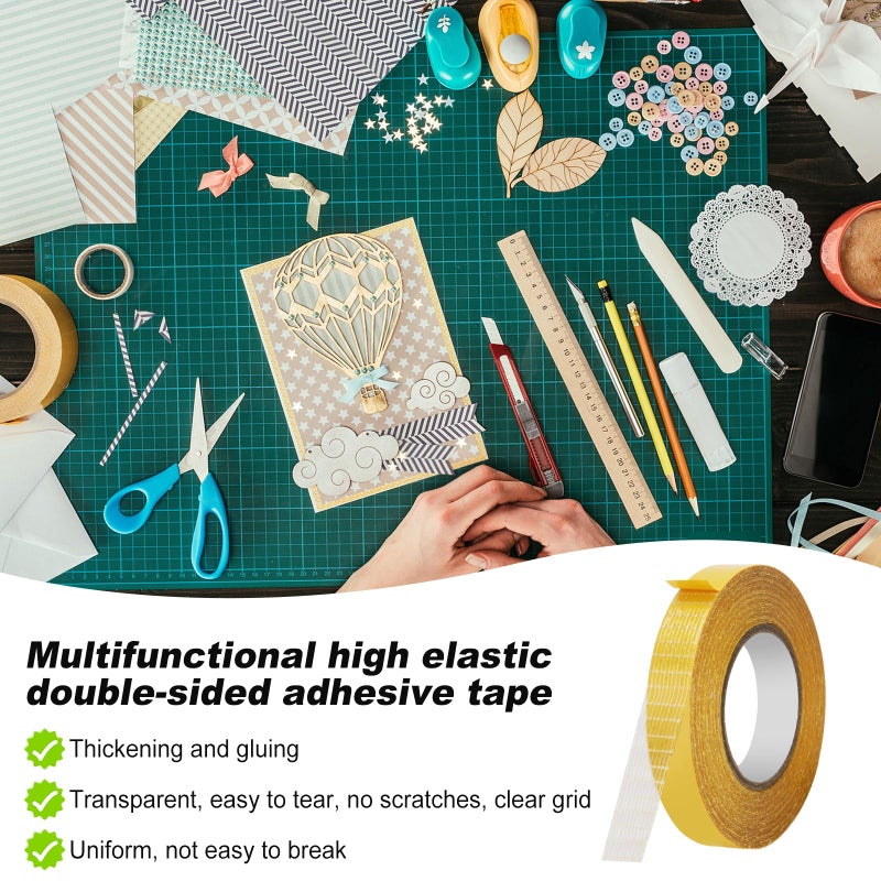 Aosdc 4 Packï¼Œ 0.5 in x 33FT/10mï¼ŒDouble Sided Fabric Tape Heavy Duty for Hemï¼ŒFashion Dress, Clothï¼Œ Curtainsï¼ŒHigh Adhesive Sticky but Removable and Residue Free, No Sewing or Ironing Needï¼ŒMultipurpose, - Image 5