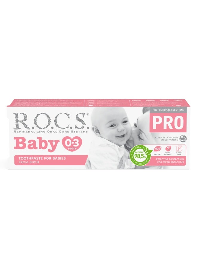 Rocs Toothpaste R.O.C.S. PRO Baby Effective Protection Mild Care, 45 g - Image 2