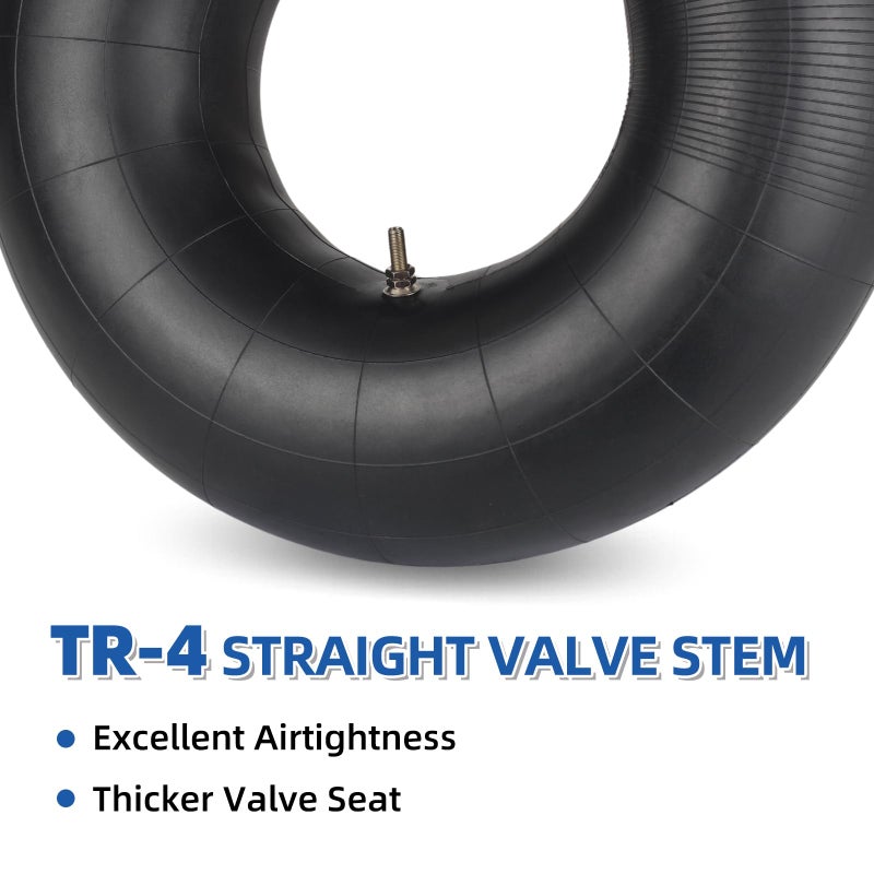 GICOOL 20x8.00-8 20x10.00-8 Inner Tubes, 2 Pack with TR4 Valve Stem, Heavy-Duty Replacement Tubes for Lawn Mowers, Tractors, Riding Mowers, Golf Carts, Scooters, Go Karts, Wagons, Garden Trailers - Image 3