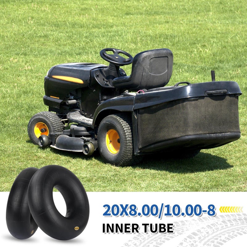 GICOOL 20x8.00-8 20x10.00-8 Inner Tubes, 2 Pack with TR4 Valve Stem, Heavy-Duty Replacement Tubes for Lawn Mowers, Tractors, Riding Mowers, Golf Carts, Scooters, Go Karts, Wagons, Garden Trailers - Image 5