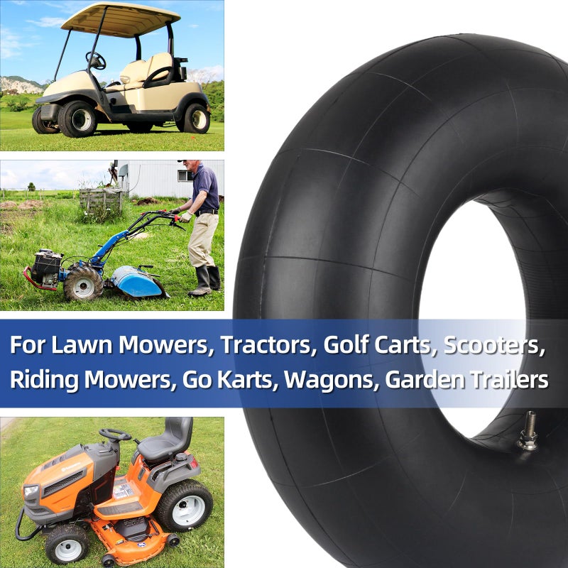 GICOOL 20x8.00-8 20x10.00-8 Inner Tubes, 2 Pack with TR4 Valve Stem, Heavy-Duty Replacement Tubes for Lawn Mowers, Tractors, Riding Mowers, Golf Carts, Scooters, Go Karts, Wagons, Garden Trailers - Image 4