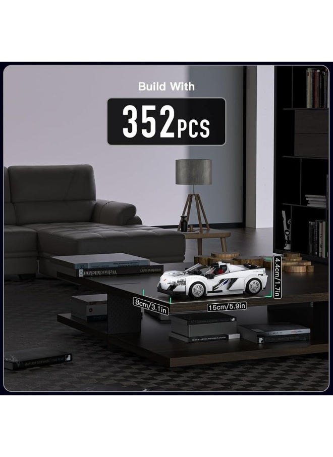 mould king Mould King Speed Champion 650S Super Car Building Toys with Display Case 27043 Collectible Race Car Building Sets Model Car Kits Buildig Blocks Car Building Kits for Adults and Kids 8352PCS  - Image 2