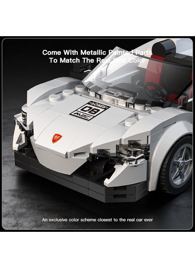 mould king - Mould King Speed Champion 650S Super Car Building Toys with Display Case 27043 Collectible Race Car Building Sets Model Car Kits Buildig Blocks Car Building Kits for Adults and Kids 8352PCS - Image 1