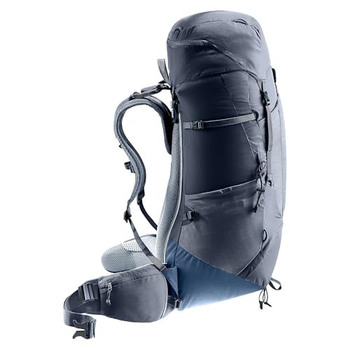 Deuter Unisex Aircontact Lite 50 + 10 L, Lightweight Backpacking & Hiking Backpack for Men & Women, 50 + 10 Liters - Black-Marine - Image 5