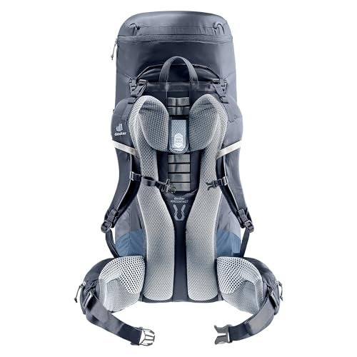 Deuter Unisex Aircontact Lite 50 + 10 L, Lightweight Backpacking & Hiking Backpack for Men & Women, 50 + 10 Liters - Black-Marine - Image 3