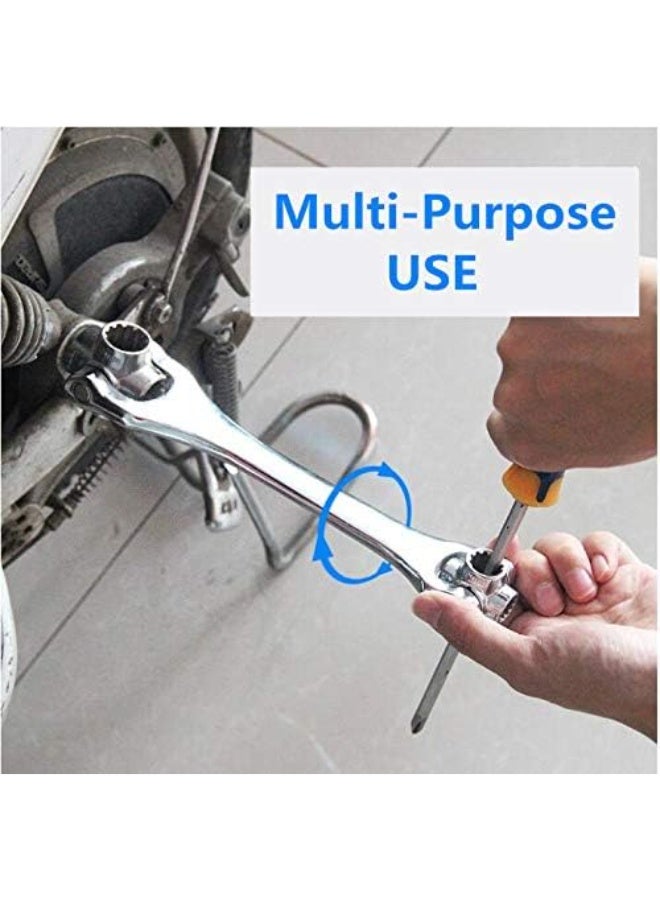 Universal Socket Wrench 48 in 1 Multifunction Tool – Adjustable Rotatable Spanner for Bikes, Cars, and Home Use – Heavy Duty Professional Tool for Men (1 PCS) - Image 3