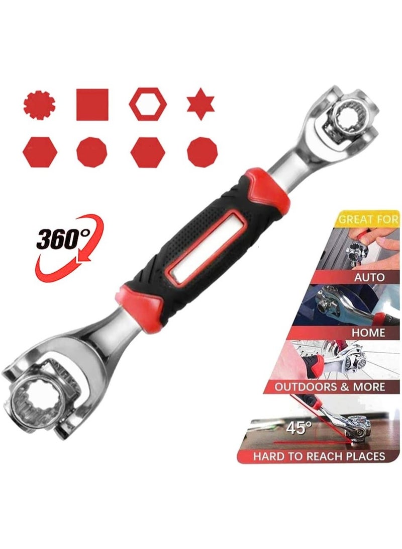 Universal Socket Wrench 48 in 1 Multifunction Tool – Adjustable Rotatable Spanner for Bikes, Cars, and Home Use – Heavy Duty Professional Tool for Men (1 PCS) - Image 5