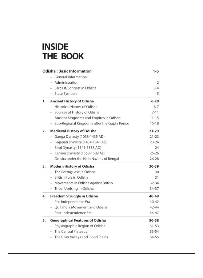 Arihant Know Your State Odisha | Updated Facts, 1000+ MCQs, Current Affairs | Highly Useful for OPSC, OSSC, & Other State Level Exams  - Image 3