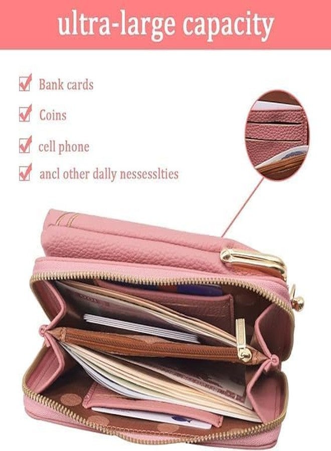 حقيبة هاتف صغيرة أنيقة من الجلد الصناعي من كليكيفاي، حقيبة كتف صغيرة للبنات والسيدات، مزودة بحامل للهاتف المحمول، وجيب لحفظ الهاتف، وحقيبة يد صغيرة. - Image 5
