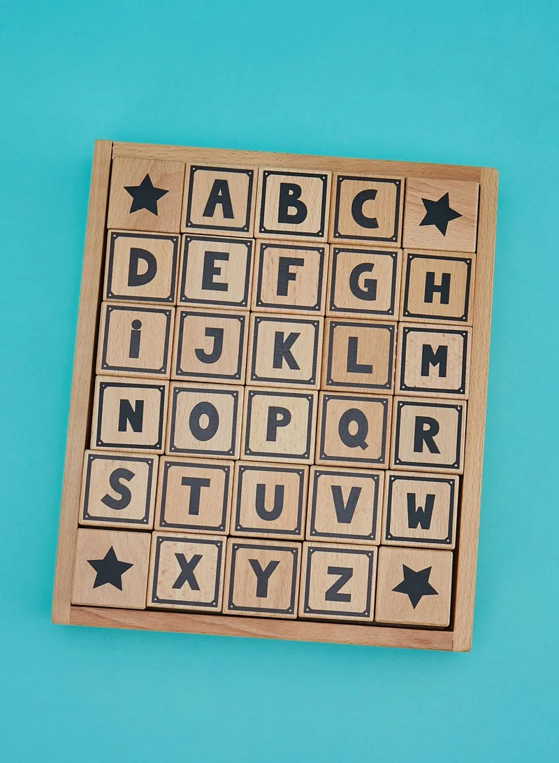 JaBaDaBaDo Wooden Alphabet Blocks