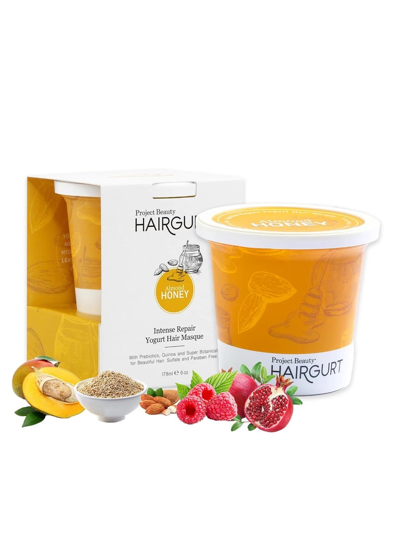 Hairgurt Intense Repair Yogurt Deep Conditioner Treatment Hair Masque - Best Hair Mask for Thicker, Fuller Hair, Organic Oils for Bleached Hair, Protein Hair Mask With Prebiotics, Anti Frizz Hair Mask 