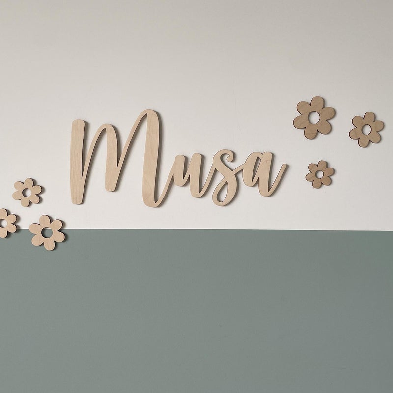 Personalized Wood Nameplate 30cm Battery Free Wall Decor For Home Thanksgiving Gift - Image 4