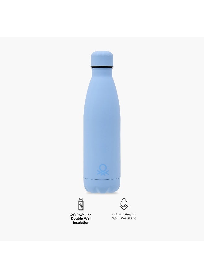 UNITED COLORS OF BENETTON Solid Blue Stainless Steel Water Bottle for Everyone - Image 4