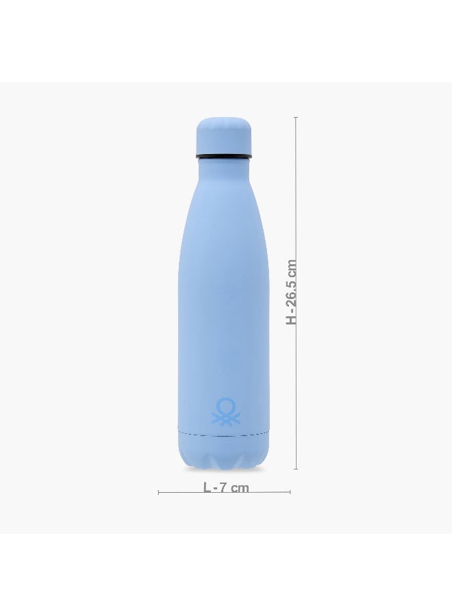 UNITED COLORS OF BENETTON Solid Blue Stainless Steel Water Bottle for Everyone - Image 2