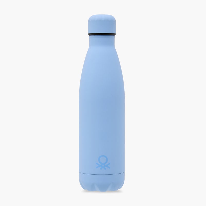 UNITED COLORS OF BENETTON Solid Blue Stainless Steel Water Bottle for Everyone - Image 1