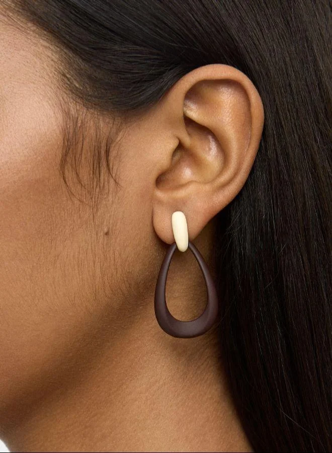 بارفوا أقراط طوقية ممدودة