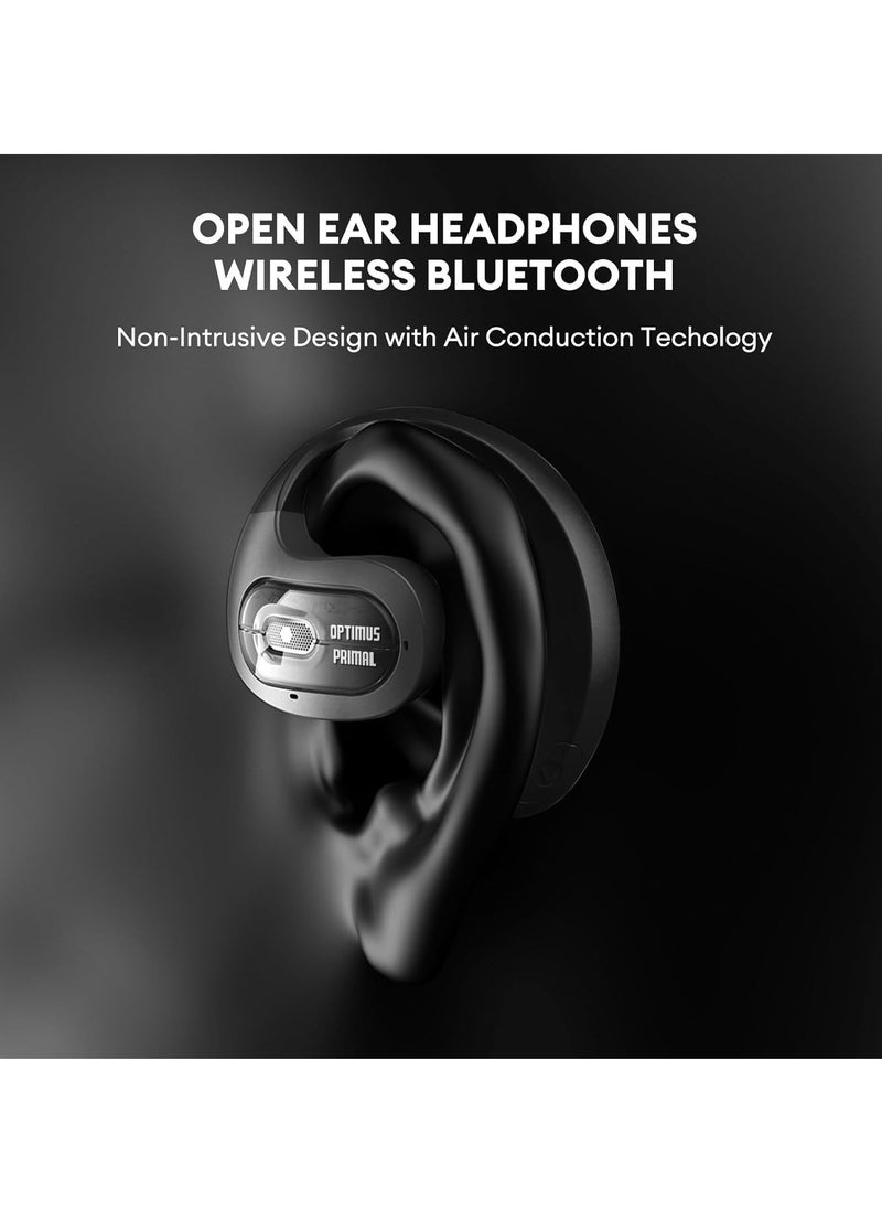 KASTWAVE transformers open ear headphones wireless bluetooth 5 4 ear true wireless bluetooth headphones with microphone open ear earbuds ipx5 waterproof noise cancelling sport with mic and earhooks - Image 3