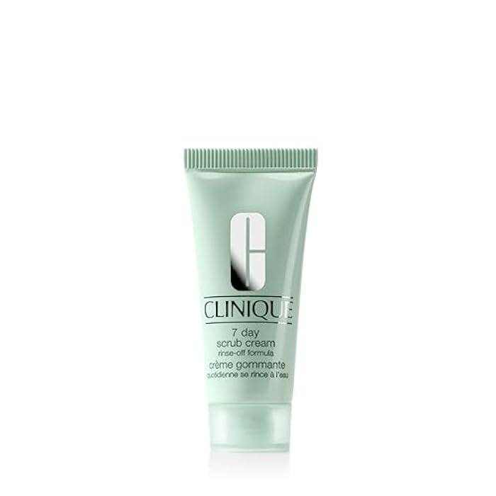 Clinique 7 Day Daily Gentle Face Exfoliator Lightweight Scrub Cream For All Skin Types | Mild Face Scrub With Silica | Exfoliating + Refining - Image 1