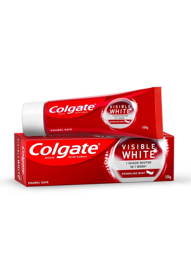 كولجيت معجون أسنان كولجيت فيزيبل وايت دازلينج وايت (درجة بياض واحدة في أسبوع واحد) بنكهة النعناع الفوار 100 جرام - عبوة واحدة. اشترِ منتجات كولجيت الأصلية فقط من متاجر التجزئة الإلكترونية. - Image 1