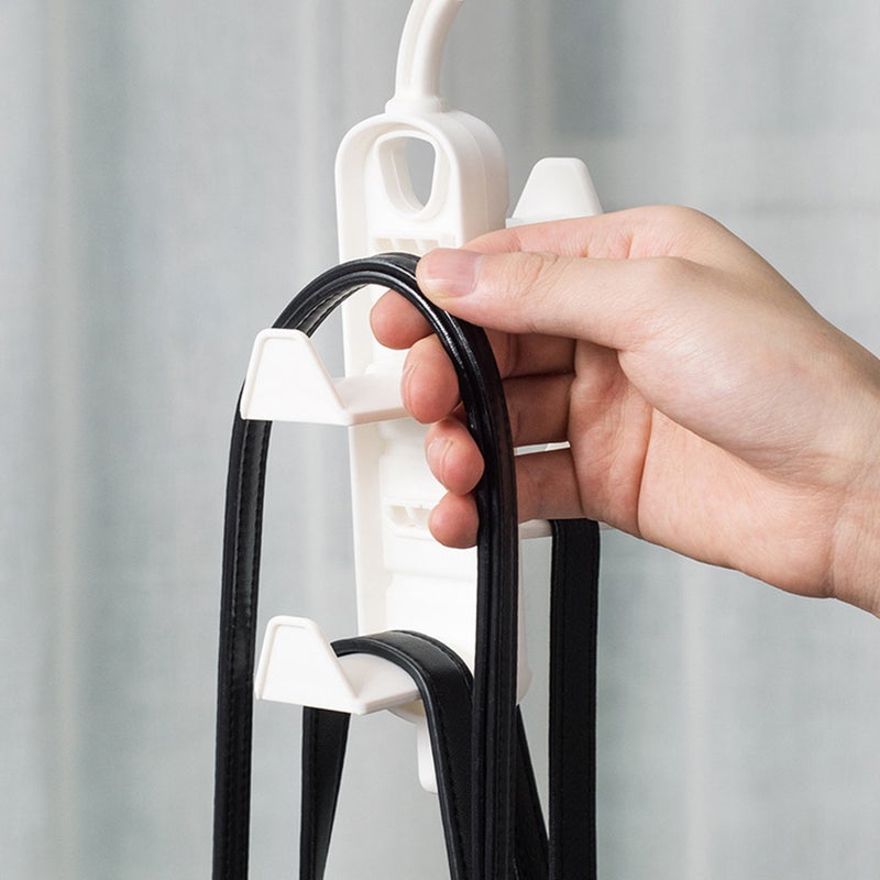 4Pcs Household Tie Hangers Multi-function Scarf Hangers Detachable Bag Hangers Home Accessory - Image 3