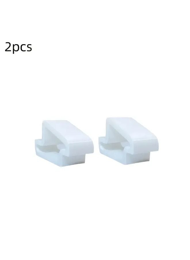 2pcs White Heavy Duty Window Stoppers Anti Swing Locks No Tools Installation - Image 1