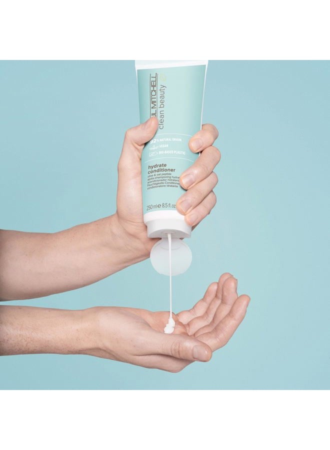 Paul Mitchell Clean Beauty Hydrate Conditioner, Intensely Nourishing Conditioner, Improves Manageability, For Dry Hair, 8.5 fl. oz. - Image 2
